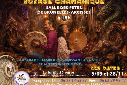 Voyage chamanique au son des tambours et autres instruments