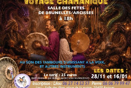 Voyage chamanique au son des tambours et autres instruments