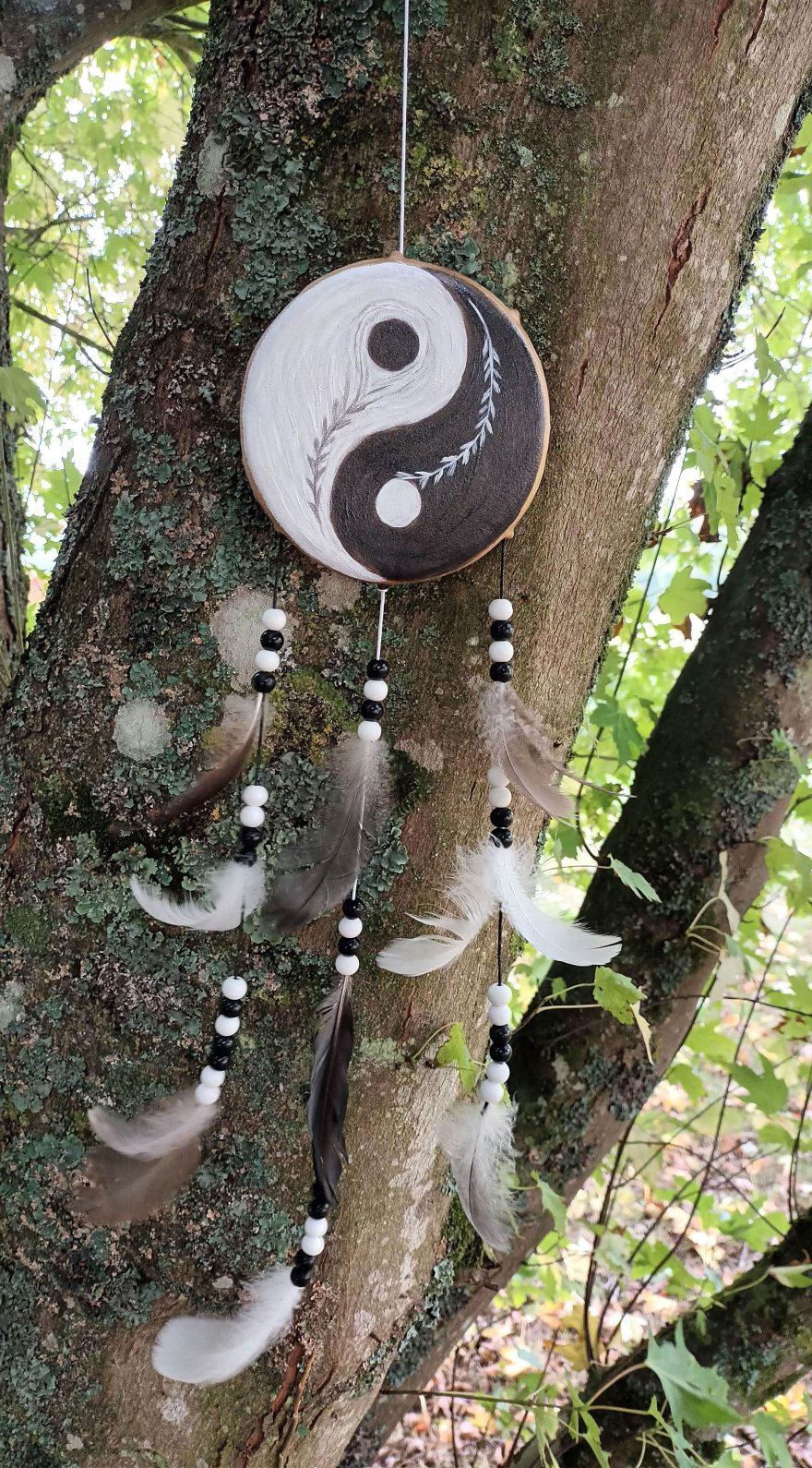 Attrape-rêve Yin Yang (attrape-rêve 7)