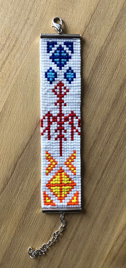 Bracelet en perles Miyuki Aigle rouge (bracelet 10)