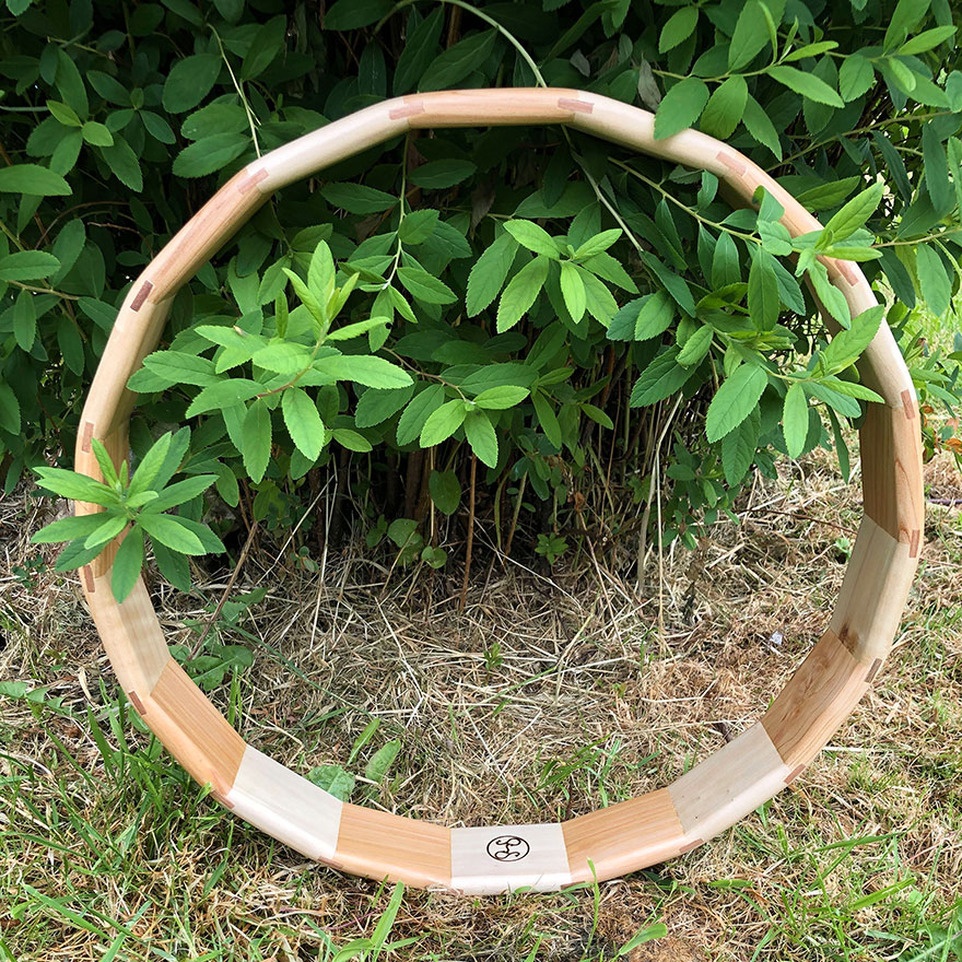 Cadre en chêne et hêtre pour fabrication de tambour