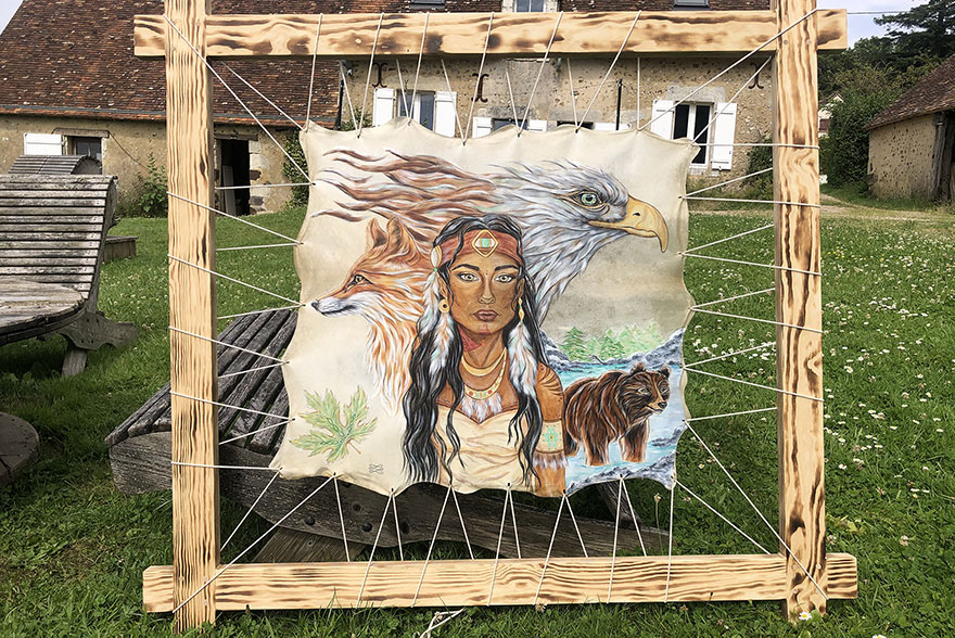 Peintures énergétiques sur peaux