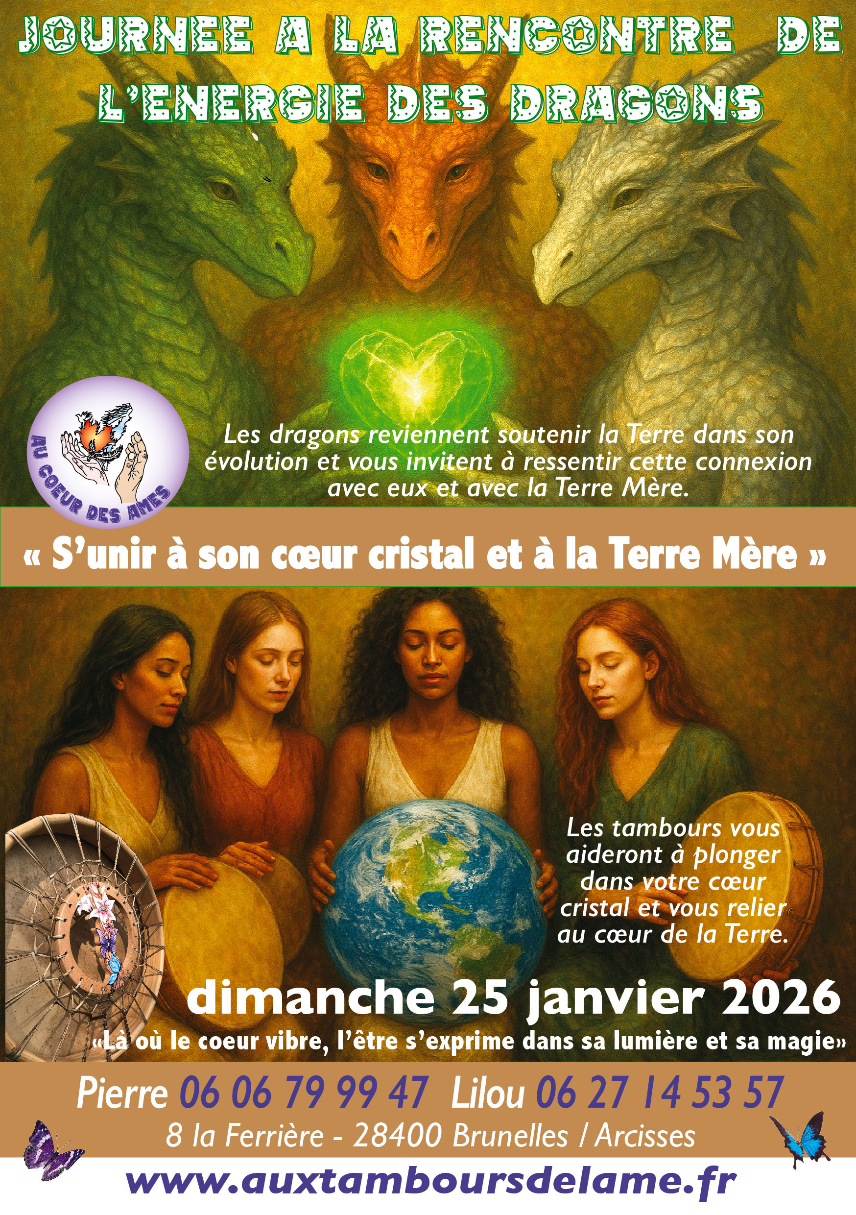 Journée Reconnexion à l'énergie des dragons - S'unir à son coeur de cristal et à la Terre Mère